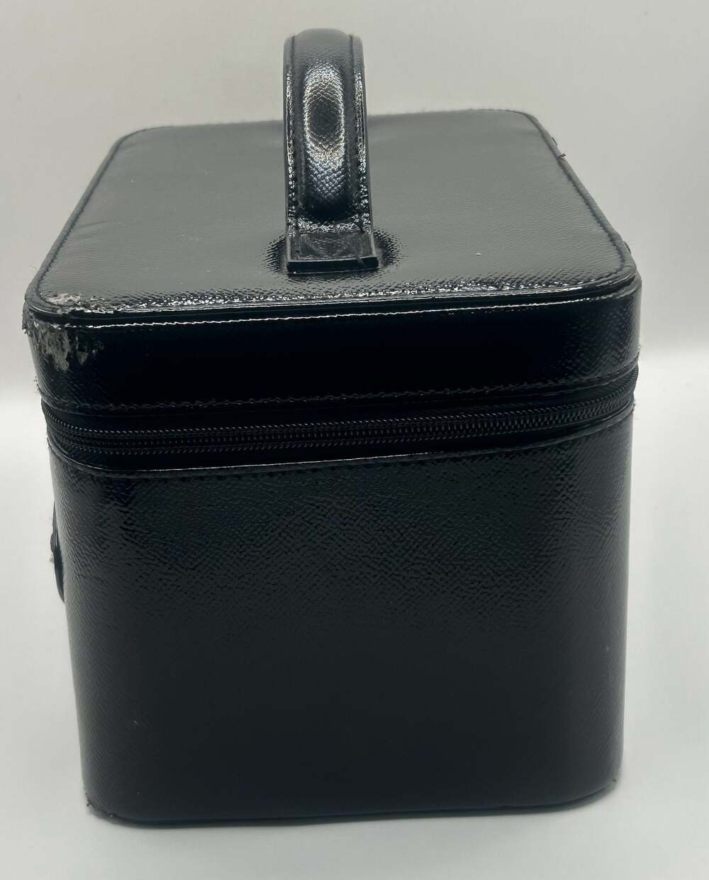 Victoria's Secret Black Vanity Makeup Train Case with Sequin Patches - Picture 3 of 11